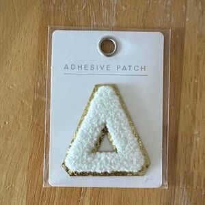Gold and White Adhesive Patch